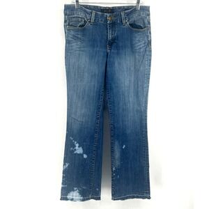 Seven7 Y2K Bootcut Jeans Women's Size 8 Blue Low Rise Stretch 32x31